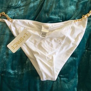 White bikini bottoms